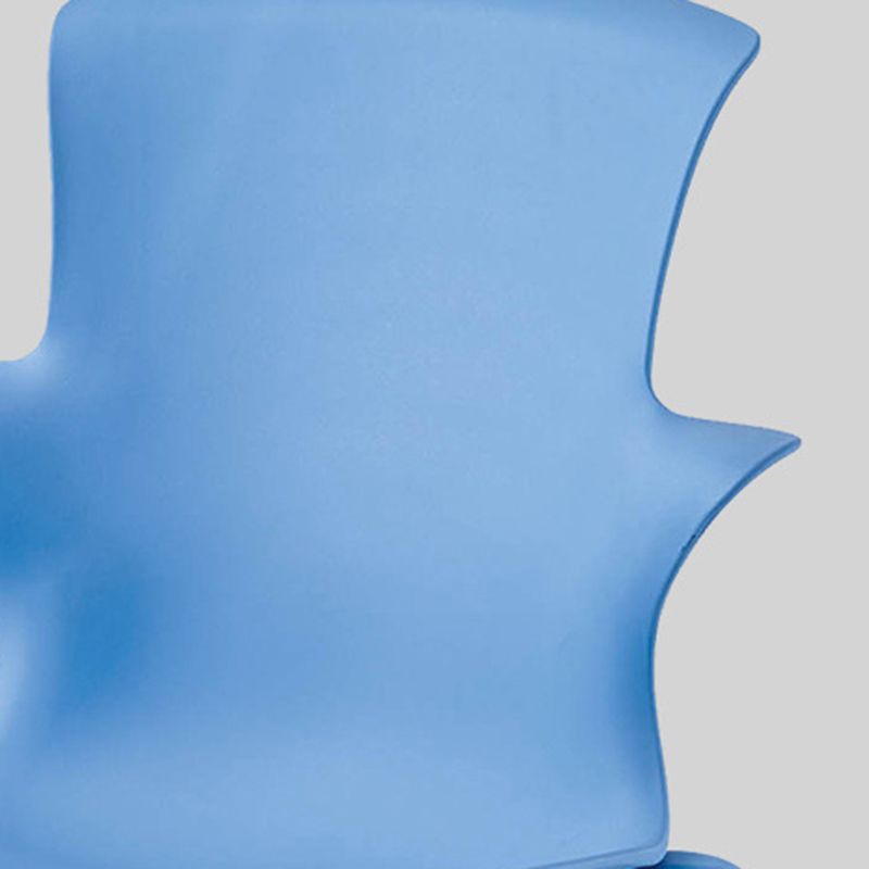 Home Stacking Side Chair Indoor Plastic Wingback Dining Chair