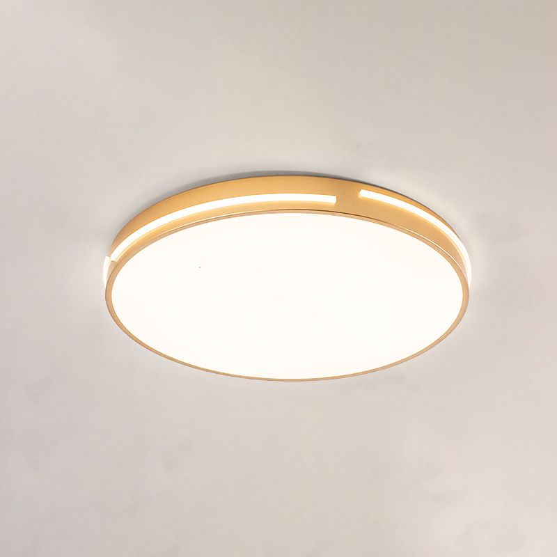 Métal géométrique visière encastrée lampe style moderne 1 tête brune encastrée lampe