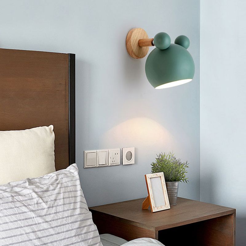 Metal Wall Lights Modern Macaron Style 1 Light Wall Sconce for Living Room