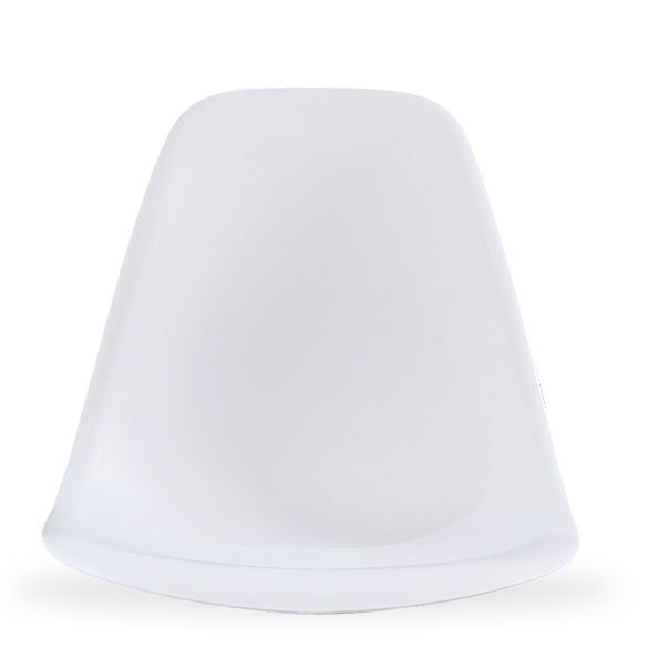 Contemporary Style Plastic Dining Chair Home Side Solid Back Chair for Kitchen