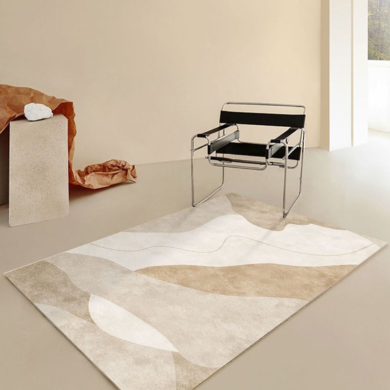 Lichtbruine modern tapijt polyester kleur klont tapijt wasbare caret voor woonkamer