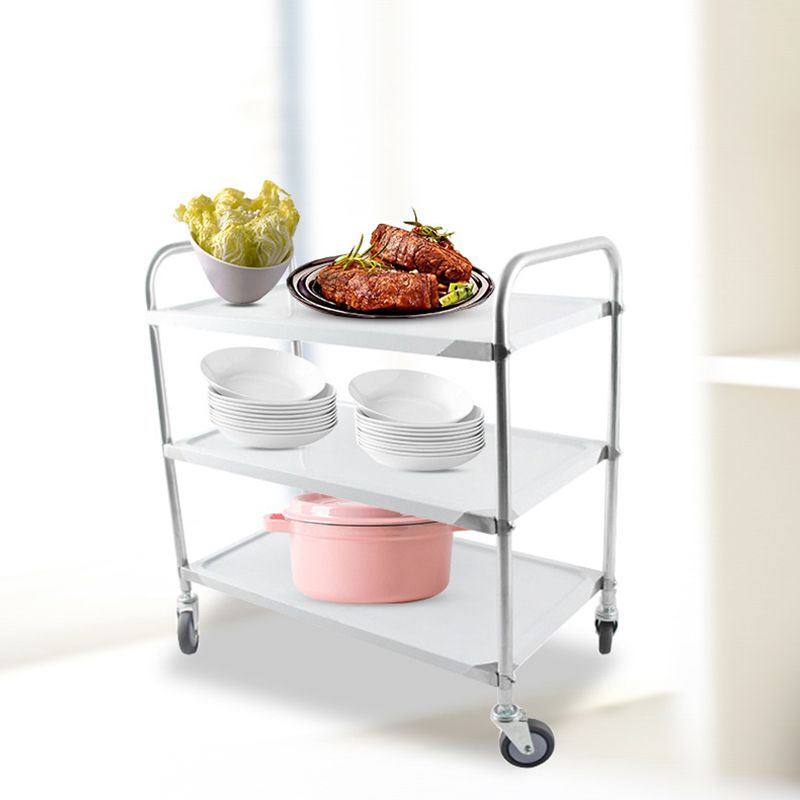 Modern Stainless Steel Prep Table Rectangular Prep Table with Casters