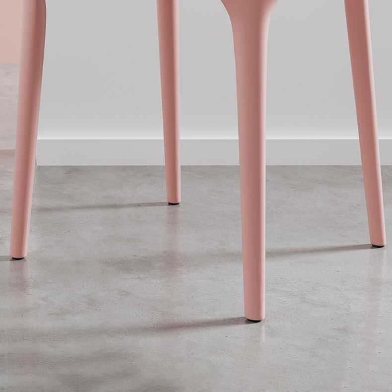 Sedia laterale contemporanea in plastica sedie da pranzo aperta per sala da pranzo