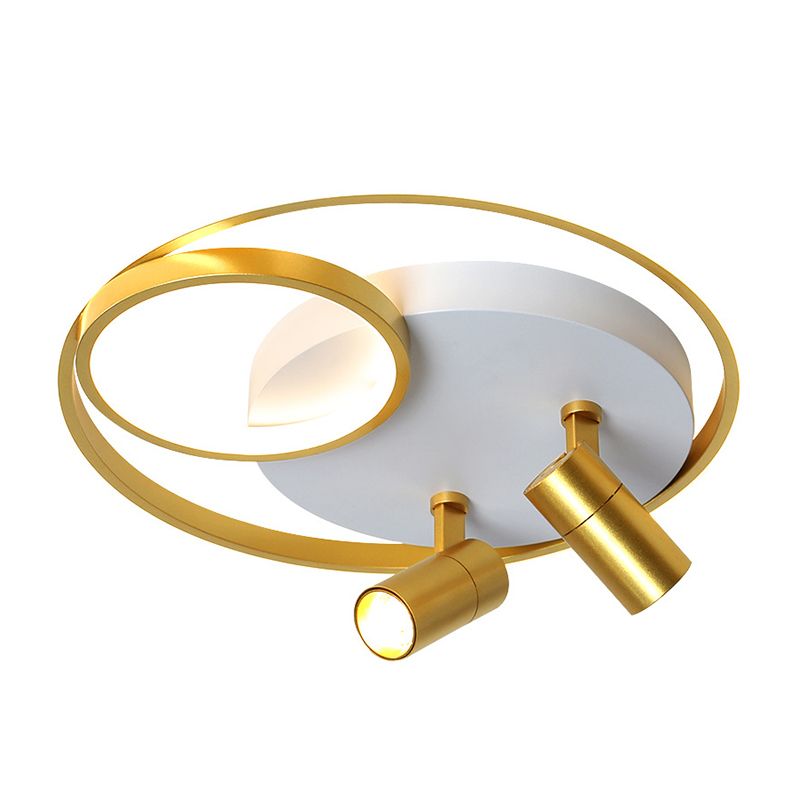 Plafonnier LED contemporain avec luminaire encastré pour magasin de vêtements