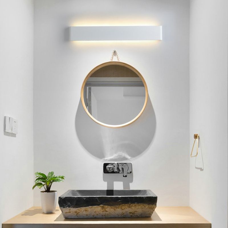 1 Light Metal Wall Sconce Modern Style Linear Shade Wall Mounted Lighting