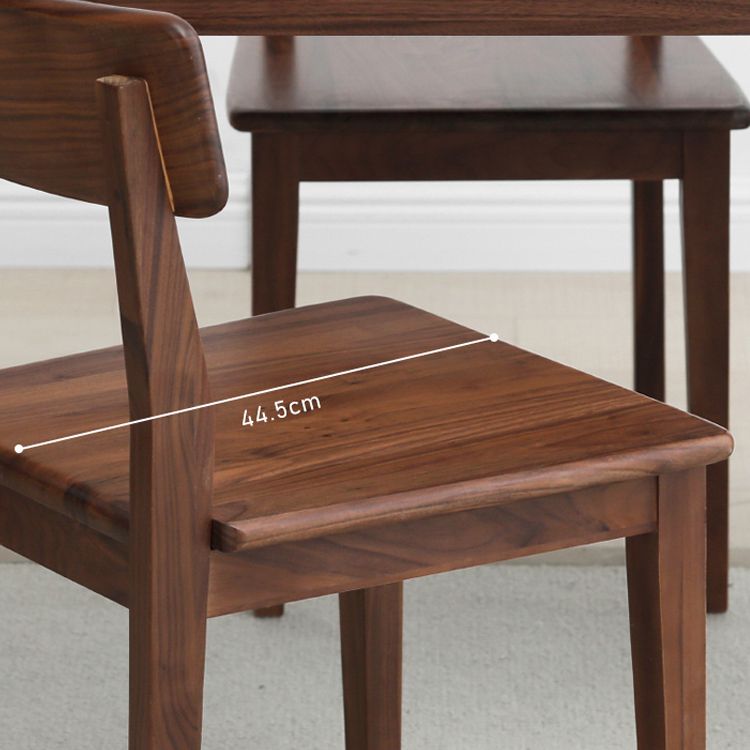 Dining Room Armless Dining Chair Home Open Back Dining Chair