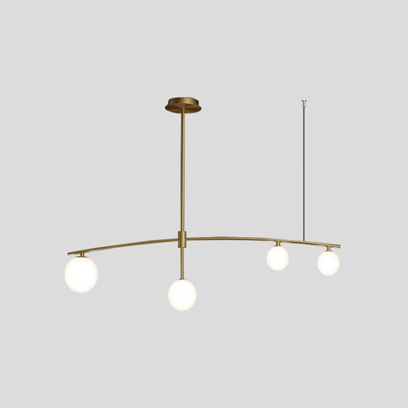 Gouden ballen kroonluchter hedendaagse kroonluchters glas multi -lights kroonluchter lamp