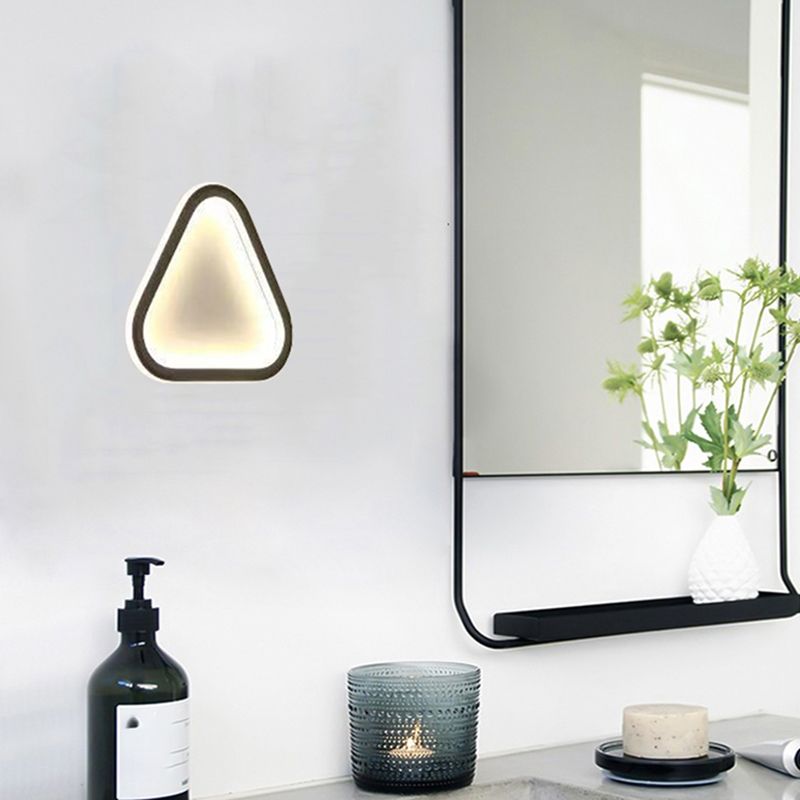 Geometry Shape Metal Wall Light Modern Style Single Light Wall Sconce Light