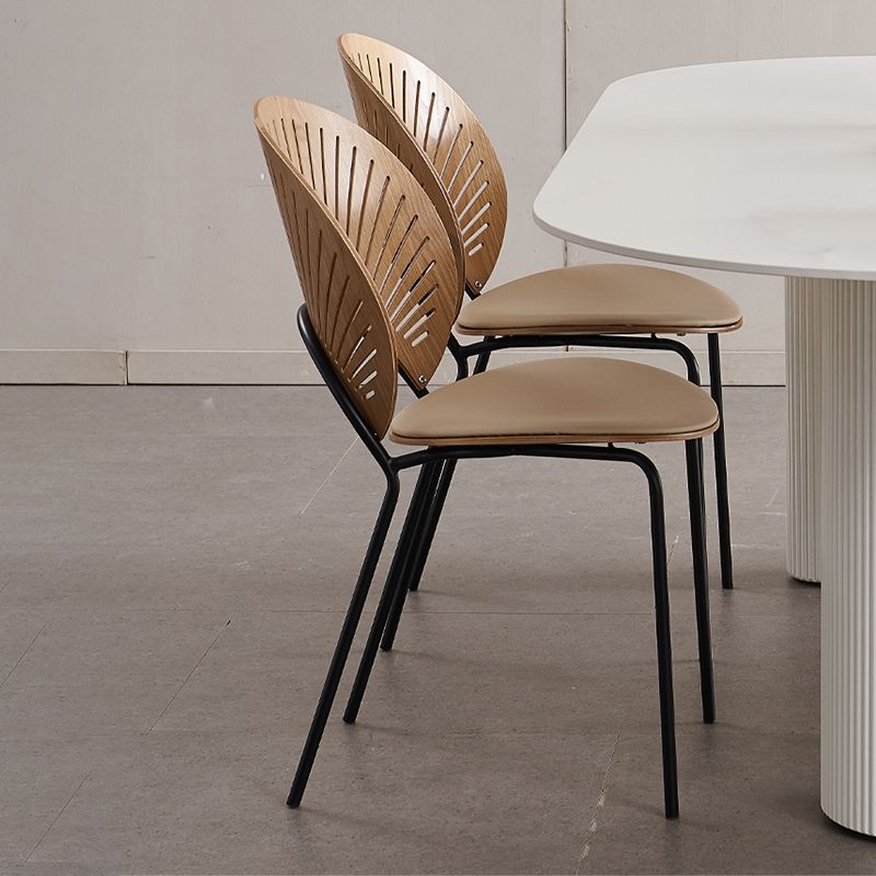 Manufactured Wood Dining Chair Contemporary Armless Home Side Chair