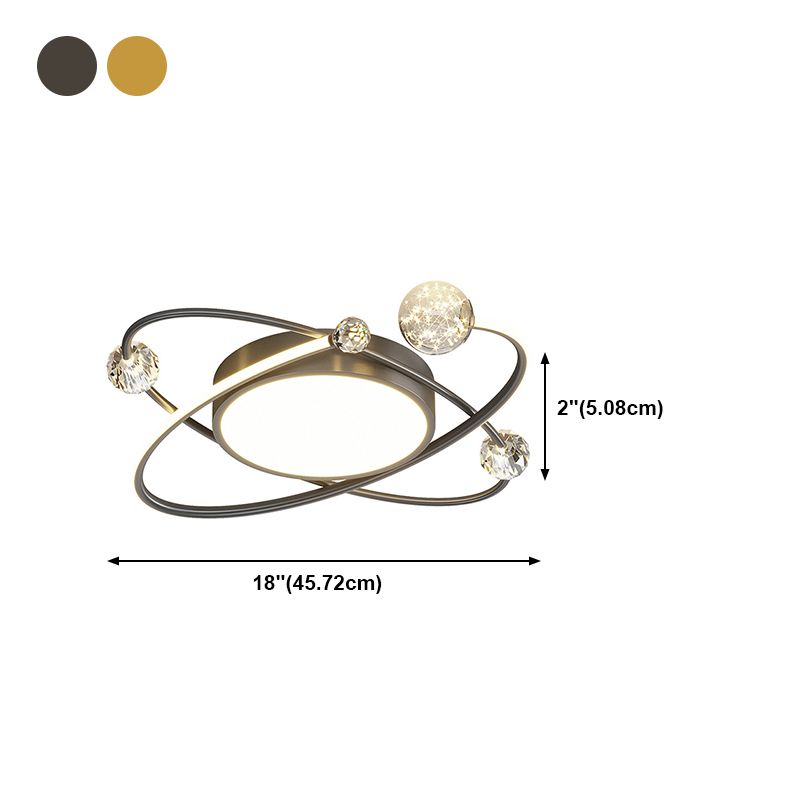 Metall Ovals Deckenleuchte Moderne LED Deckenleuchte Licht