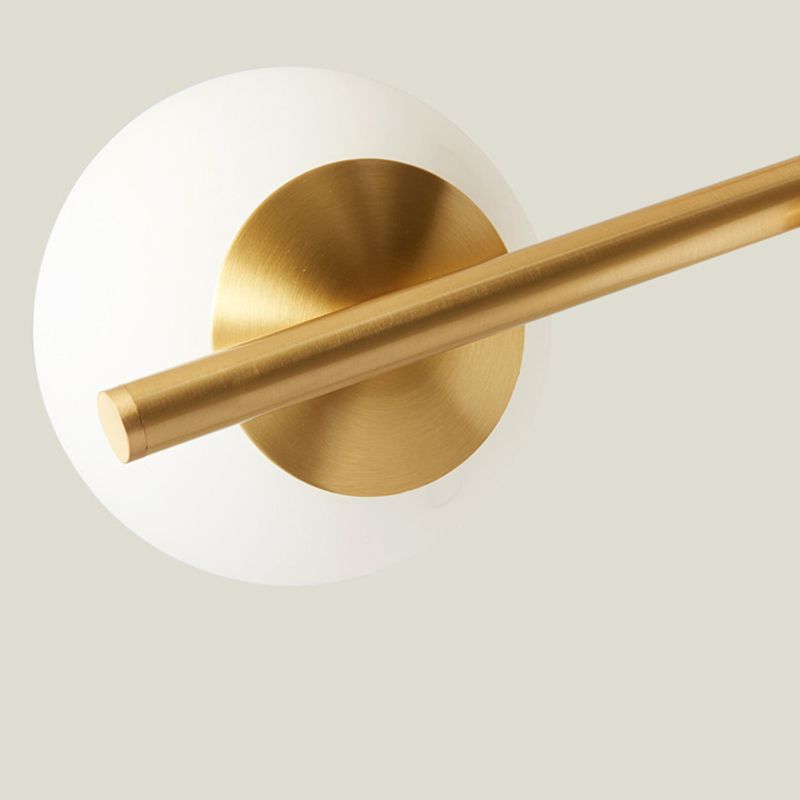 Brass 7-Light Island Light in Modern Luxury Style Copper Globe Pendant Light for Dining Room