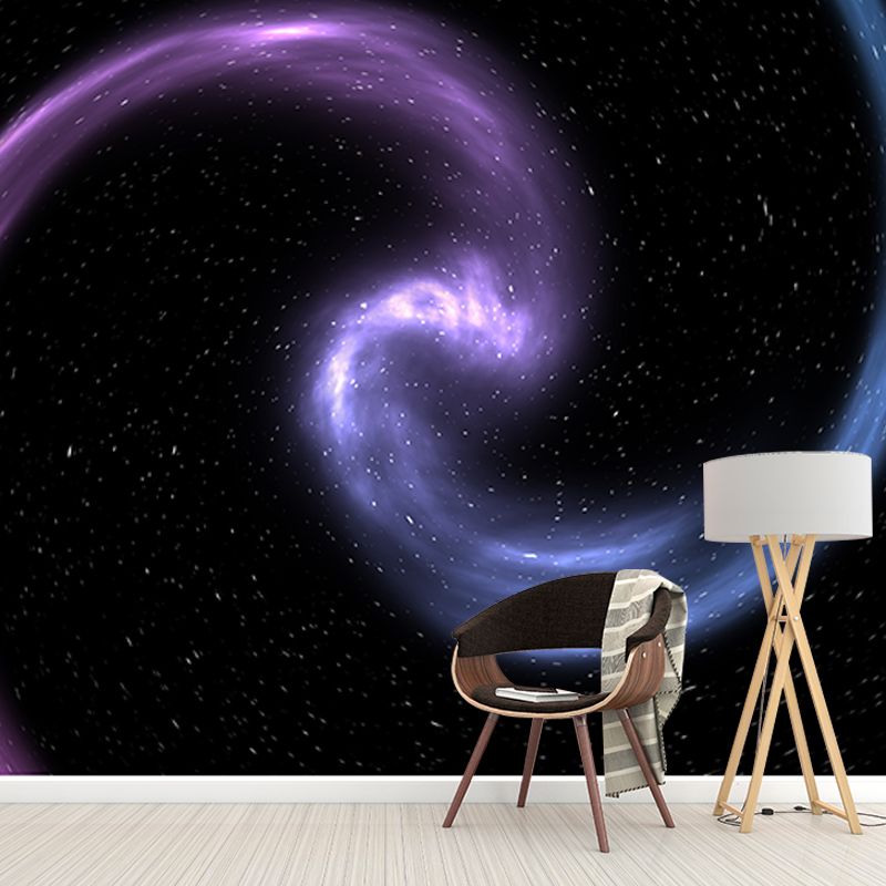 Dazzling Stars Universe Mural Wallpaper Personalized Size Wall Covering for Bedroom