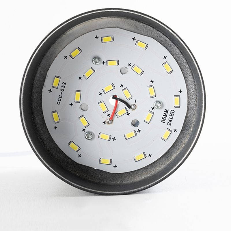 Modern Concise LED Flush Mount Aluminium Cylindrical Ceiling Light with Acrylic Shade