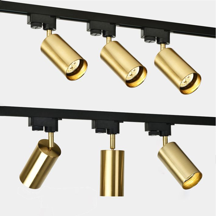 Cylinder Semi Flush Mount Light Fixture Contemporary Aluminum Ceiling Light Fixture for Living Room