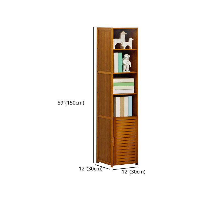 Modern Style Bookshelf Standard Closed Back Wooden Bookcase for Home