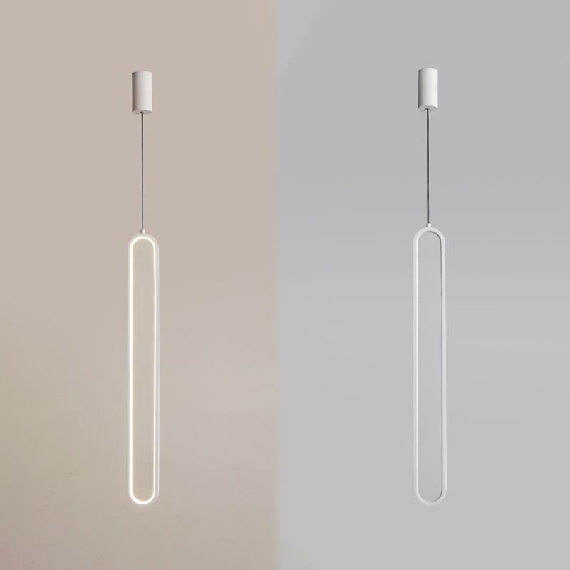 Luci a sospensione a sospensione lineare moderna Metal 1 Luce Light Light