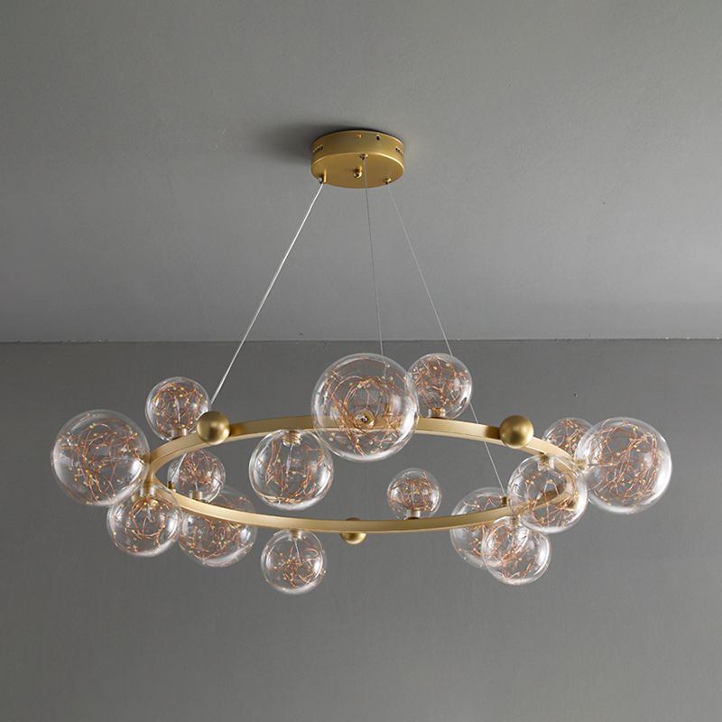 Modern Nordic Simple Style LED Hanging Chandelier Light for Dining Room Living Room Bedroom