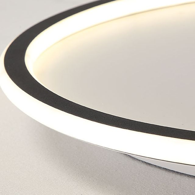 Lámpara empotrada para sala de estar LED de estilo minimalista moderno con iluminación de techo de metal prismático de forma circular