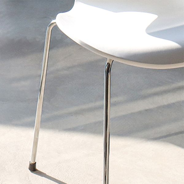 Stackable Armless Dining Chairs Contemporary Low Back Dining Side Chair