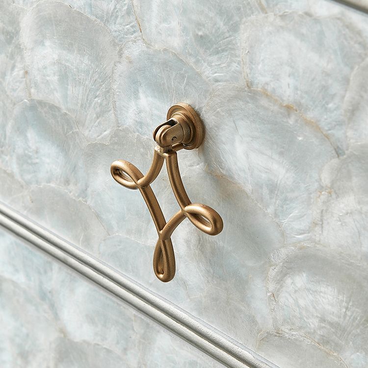 Stone Storage Chest Dresser Modern Storage Chest for Bedroom