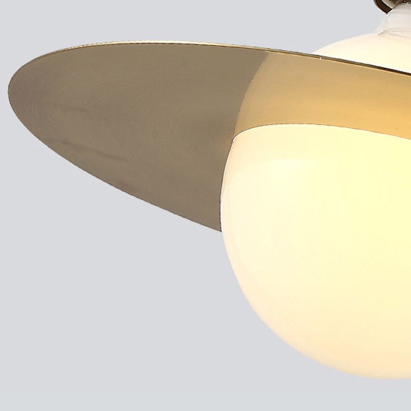 Metal Planet Pendant Light Kit Minimalist Style Pendant Lighting Fixture in Coppery