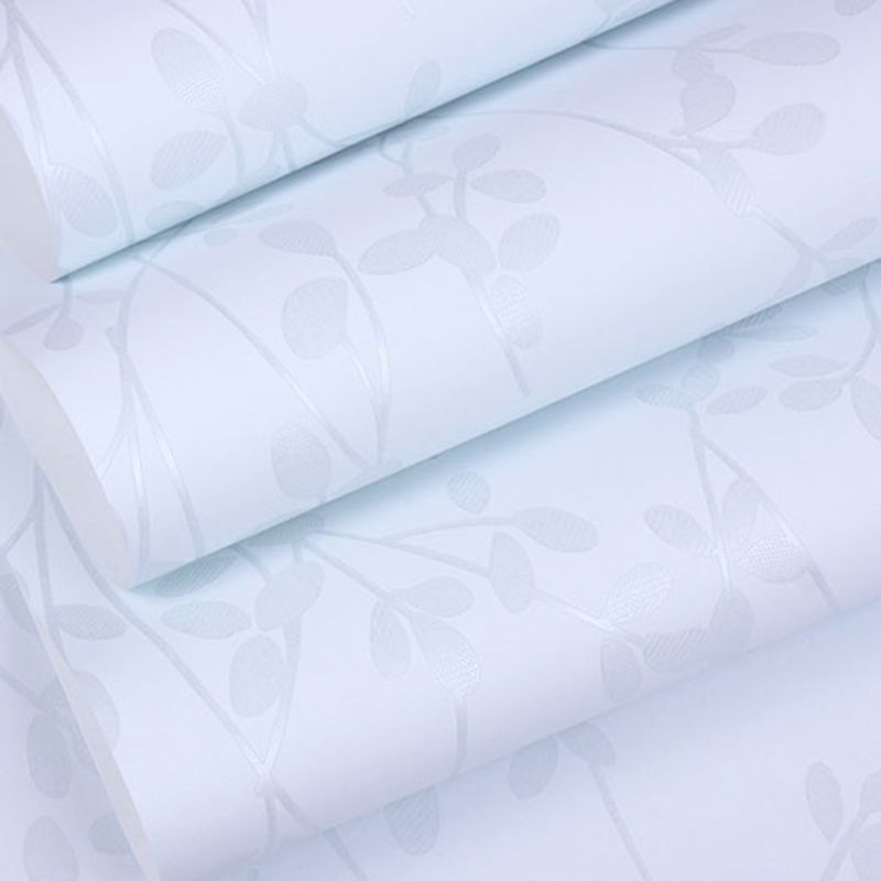 Wall Covering Rustic Leaf Girly Soft Color Wallpaper Roll for Accent Wall, Non-Pasted