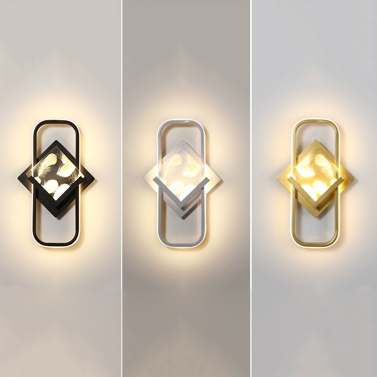 Modern Style Geometry Shape Wall Lights Metal 2-Light Wall Mount Lights