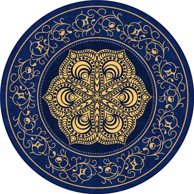 Exotic Moroccan Rug Multi Color Flower Pattern Rug Anti-Slip Pet Friendly Stain Resistant Carpet for Home