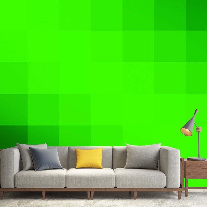 Lattice Geometric Illustration Wall Mural for Dining Room Decoration, Custom Size Available