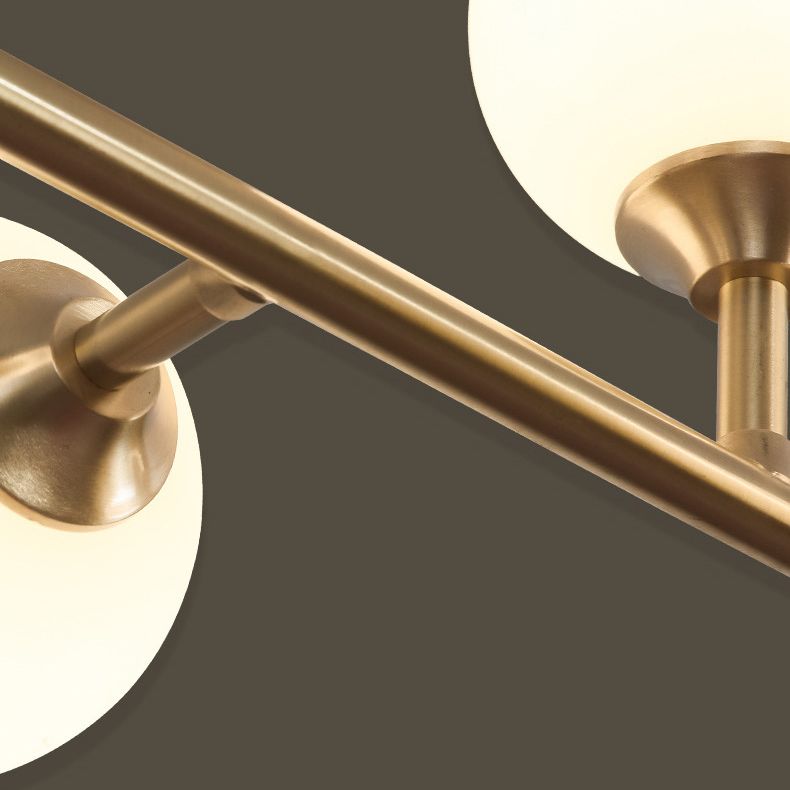 Round Island Lampellale Luci di vetro contemporaneo Fissature di illuminazione lampadario per il ristorante