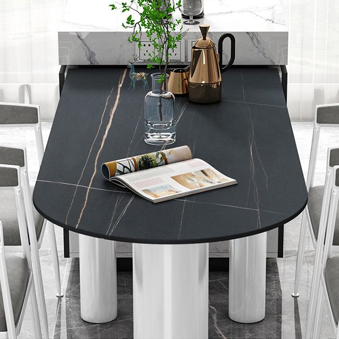Gesinterde stenen eettafel moderne stijl eettafel voor keuken