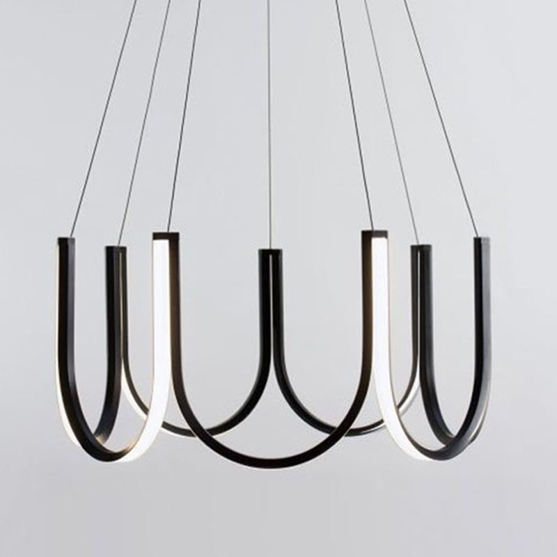 Modern Minimalism Style LED Pendant Chandelier Light Aluminum Chandelier