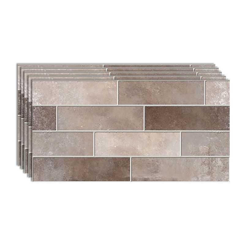 Peel & Stick Subway Tile Rectangle Water Resistant Plastic Peel & Stick Tile for Shower