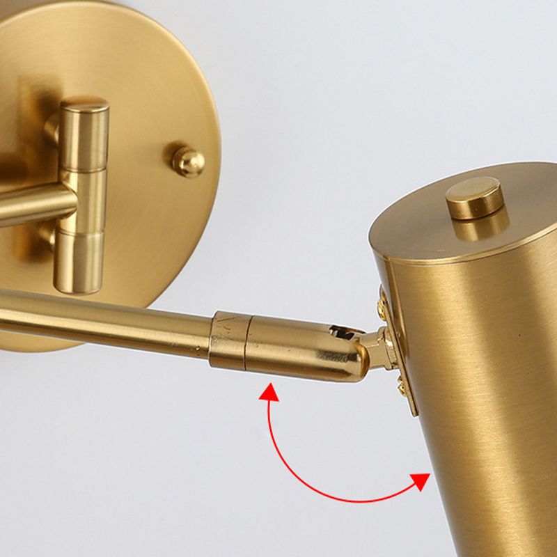 Cylinder Wall Light Sconces Modern Metal 1 Light Wall Mounted Lamp for Bedroom