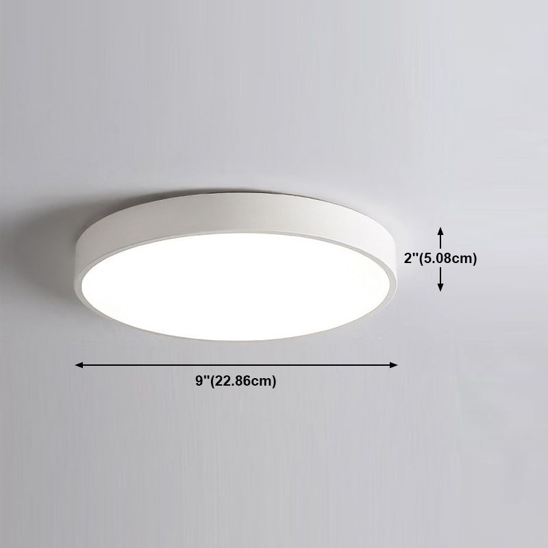 Plafonnier LED rond Simple et nordique, éclairage encastré pour chambre à coucher