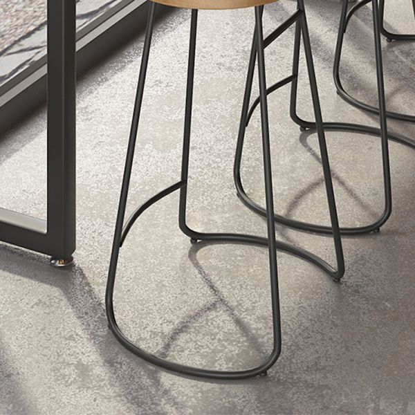Contemporary Metal Legs Counter Chair Living Room Bar Stools