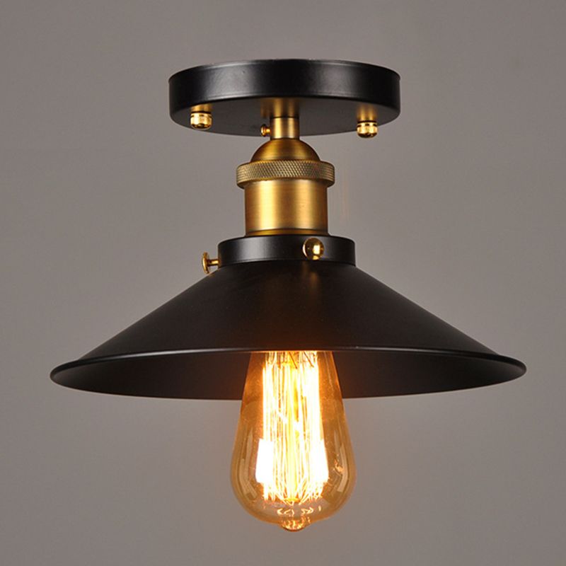 Amerikaanse landelijke inbouw plafondlamp retro industriële stijl creatieve slaapkamer gang studie balkon gangpad ingang ijzeren lampen