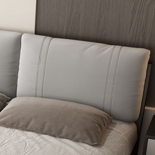 Modern Wire-Grid Metal Bed 78.74" L Bed Frame with Headboard