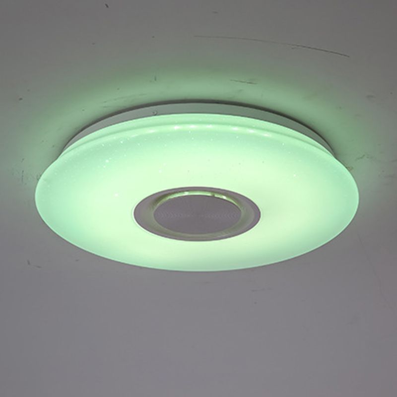 Modern Style Flush Mount Fixture LED Ceiling Light Smart Bluetooth Music Ceiling Lamp