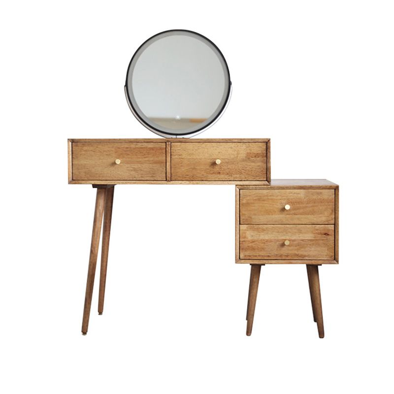 Traditions With Drawer Bedroom Mirror Solid Wood Vanity Dressing Table