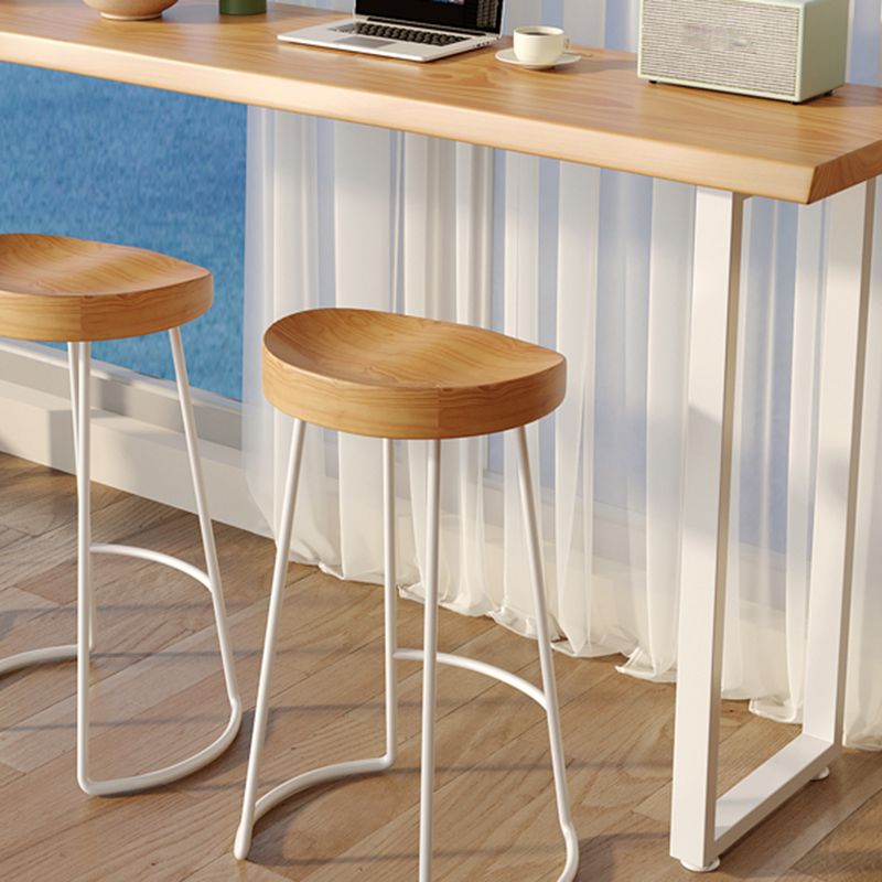 Contemporary Solid Wood Rectangle Bar Wine Table for Living Room