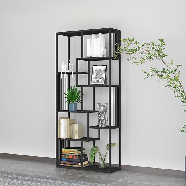 Nordic Home Office Bookshelf Metal Open Back Etagere Bookcase