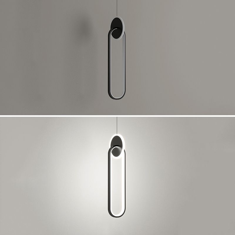 Minimalism LED Hanging Ceiling Light Metal 1-Light Ceiling Pendant Light