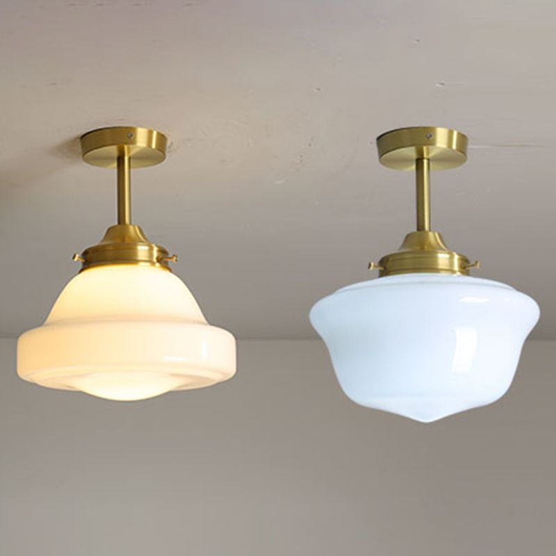 Modern Simple Metal Ceiling Light Geometry Shape Ceiling Lamp for Bedroom