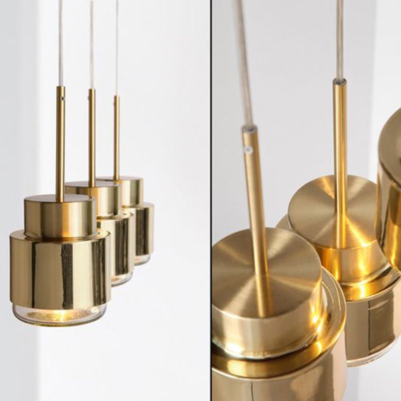 Iluminación colgante contemporánea creativa con sombra acrílica para cafetería cafetería