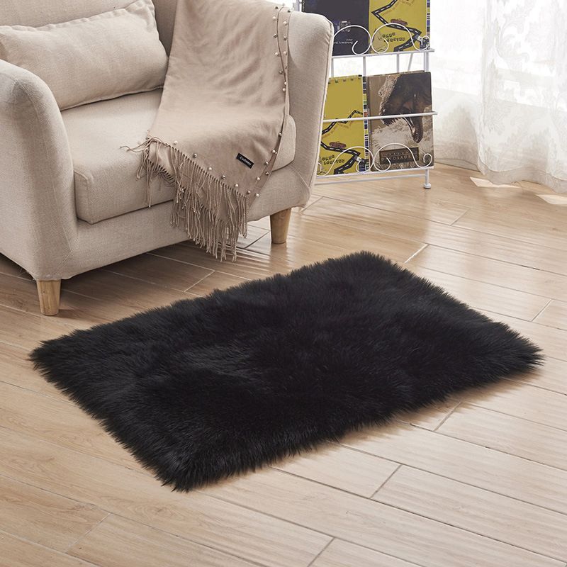 Tappeto a più colorato alla moda in finto lana in finto moquette in lavatrice in lavatrice per animali domestici tappeto non slip per camera da letto per camera da letto