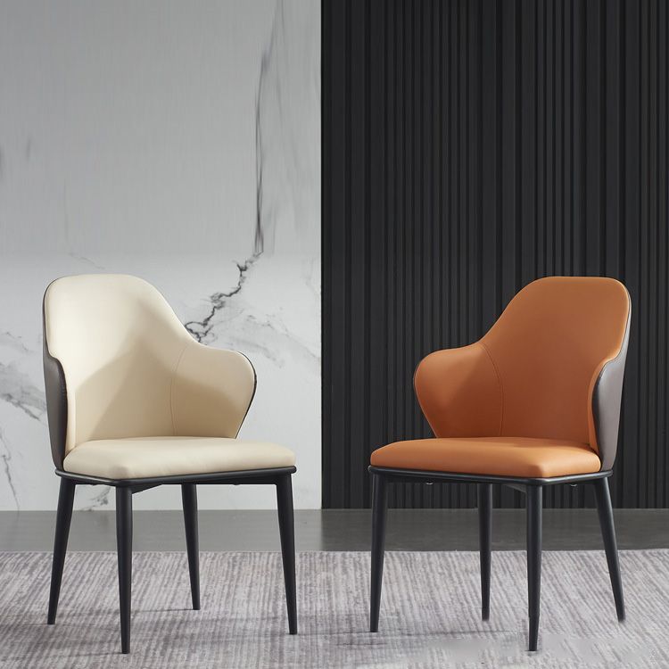 Dining Room Upholstered Chair Home Faux Leather Wingback Chair