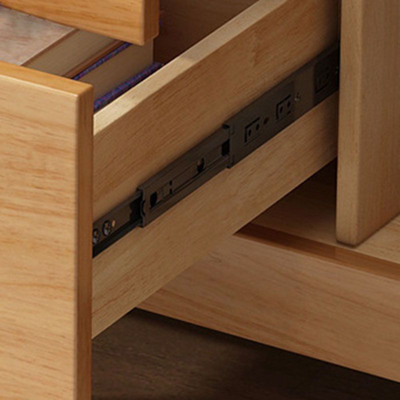 Contemporary Solid Wood Dressers 4 Drawers Storage Chest Dresser