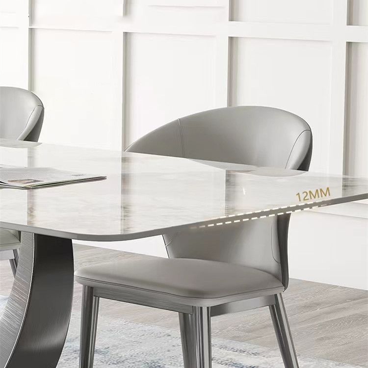 Designer Style Sintered Stone Top Dining Set 1/2/4/5/7 Pieces Dining Table with Chairs