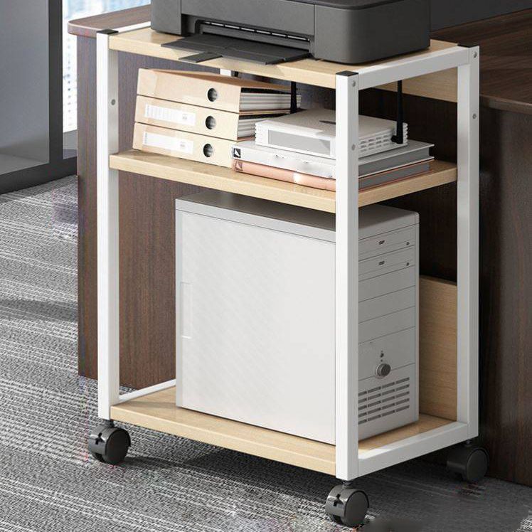 Modern Artificial Wood Bookcase, Geometric Bookshelf for Any Room, 20" L X 12" W